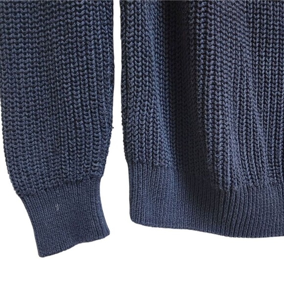 Vtg Airdate Amsterdam Sweater Women S Pink Navy Cotton Colorblock Knit Oversized - Picture 5 of 9